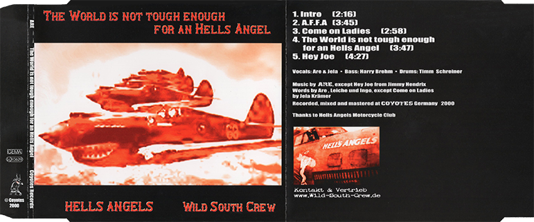 Are CD the world is not tough enough for an hells angel cover out